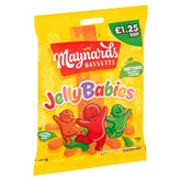 Maynards Bassetts Jelly Babies Sweets Bag 130g (Case of 12)  Adomoo